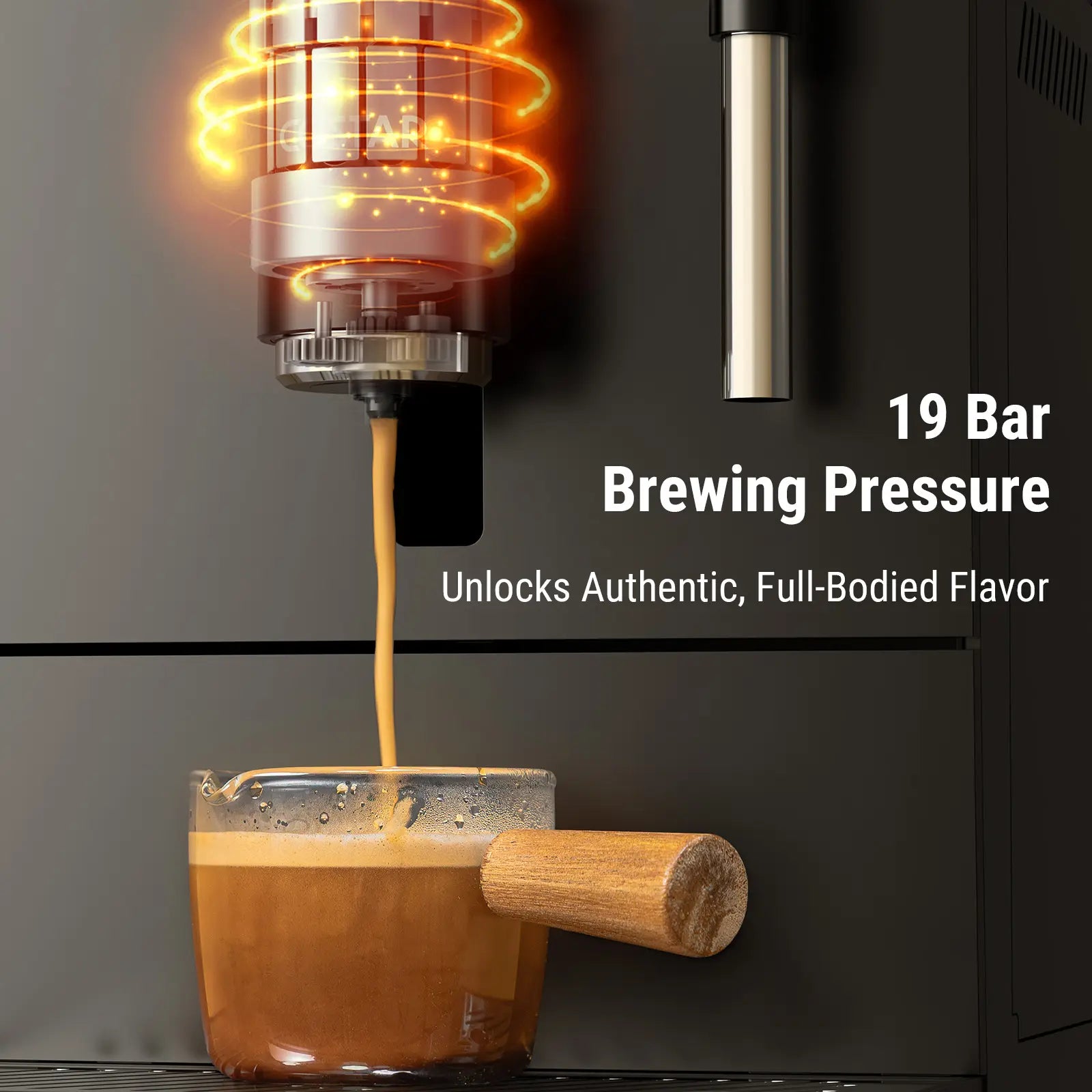 Fully Automatic Bean-to-Cup Espresso Coffee Machine With Milk Frother