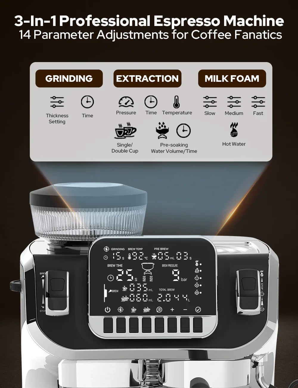 Semi-Automatic Professional Coffee Machine