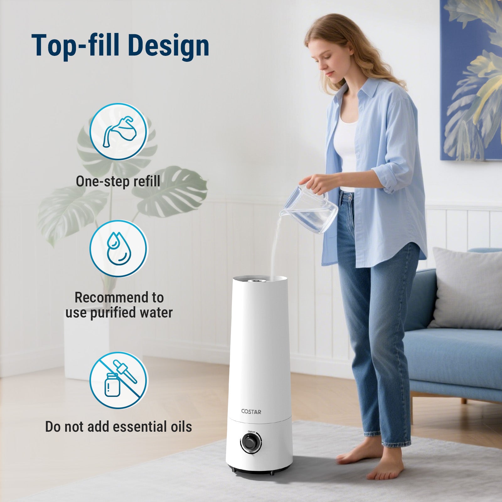 COSTAR 6L Cool Mist Ultrasonic Humidifier CZ01
