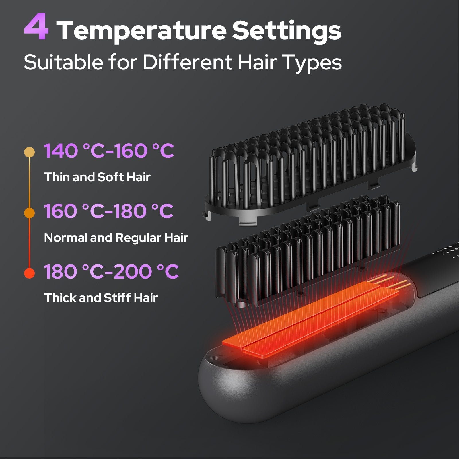 Hair Straightener Brush