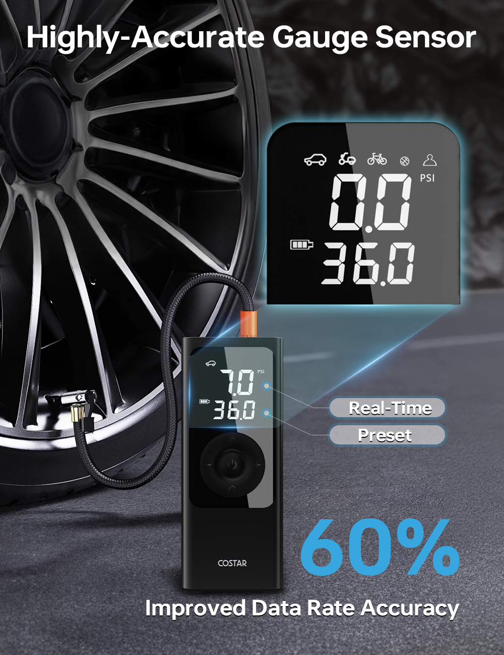 Smart Tyre Inflator Airboost 2s