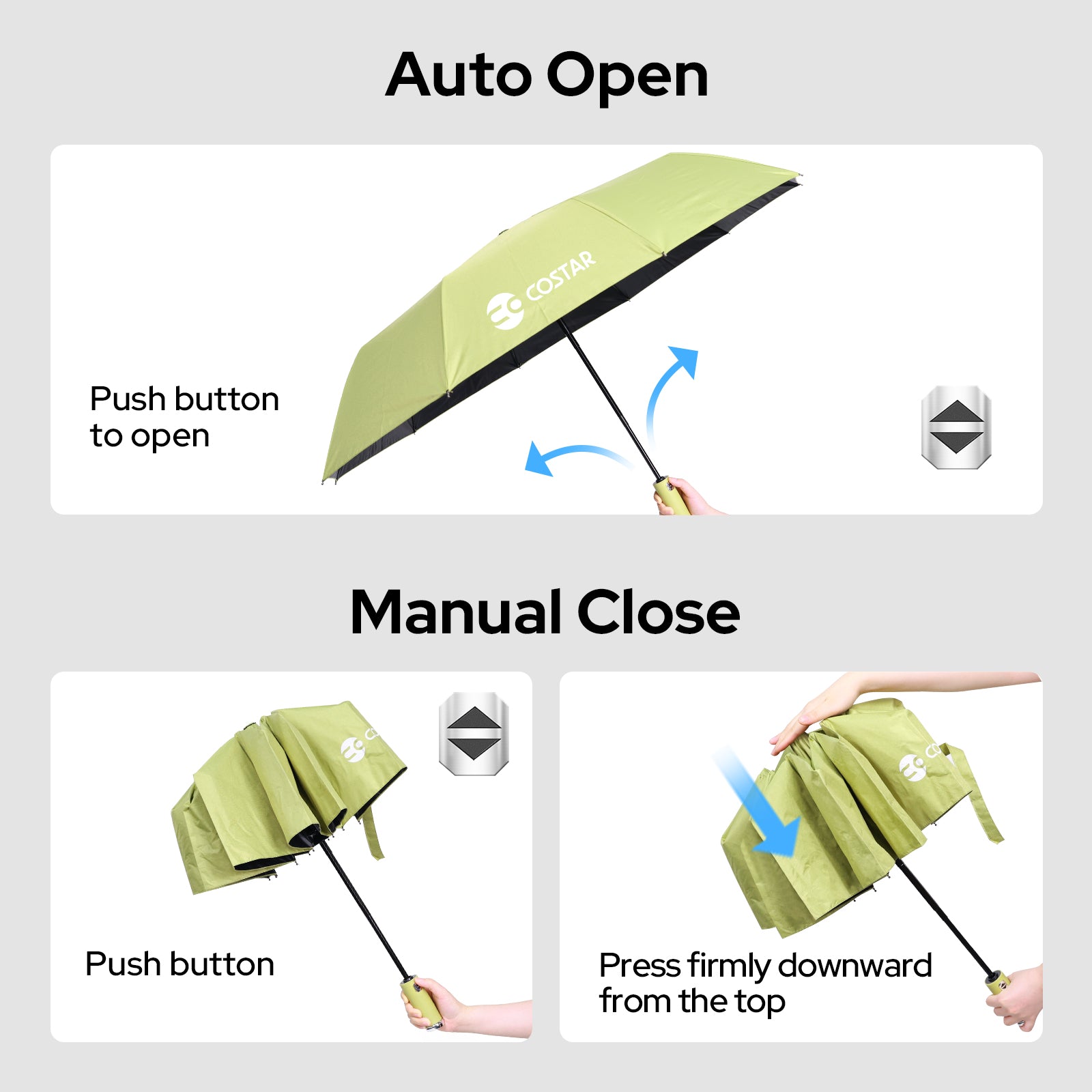Foldable Umbrella with Light