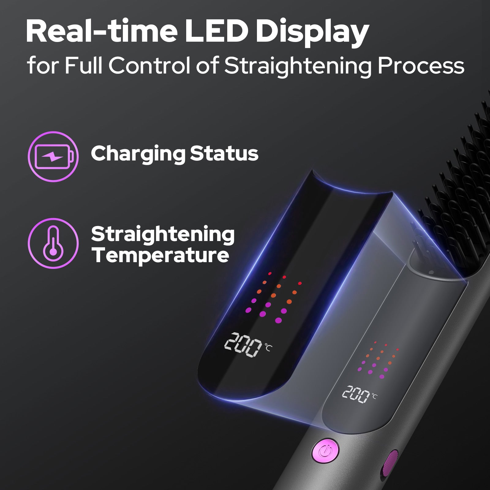 Hair Straightener Brush