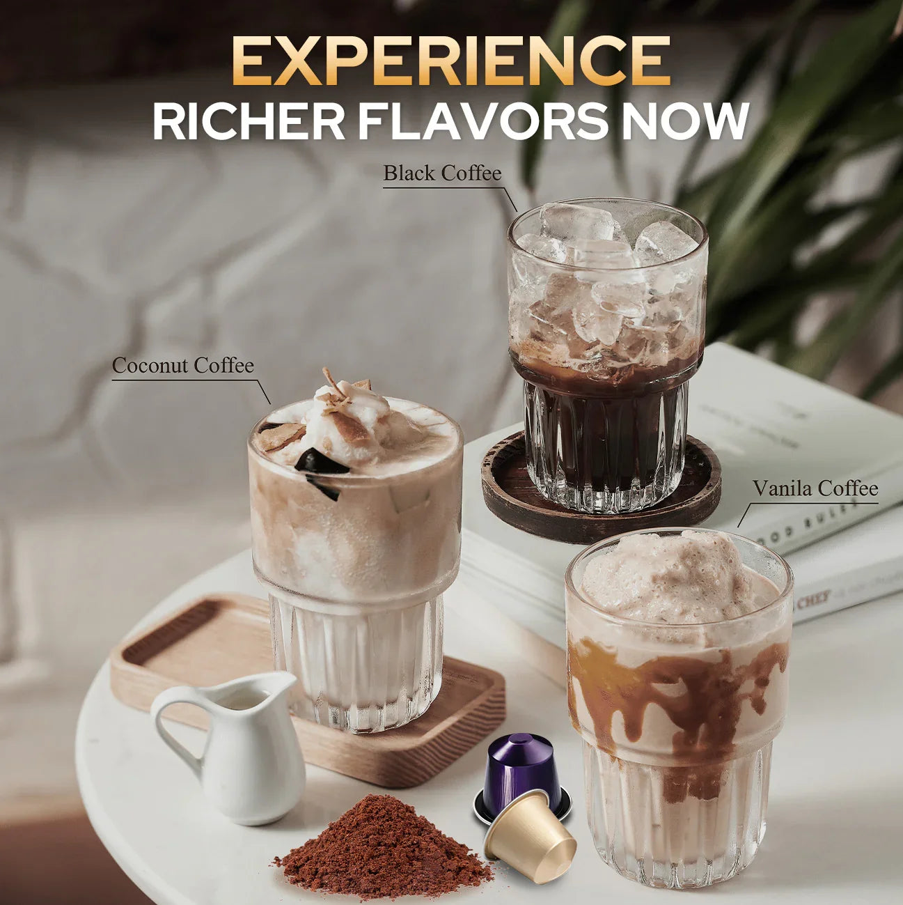 Espresso Maker for Nespresso Capsule & Coffee Powder