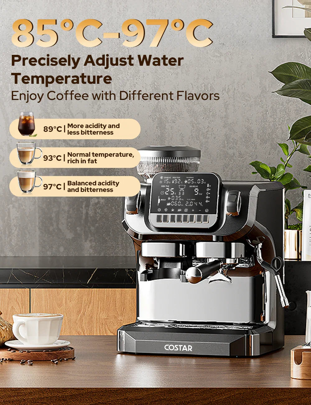 Semi-Automatic Professional Coffee Machine