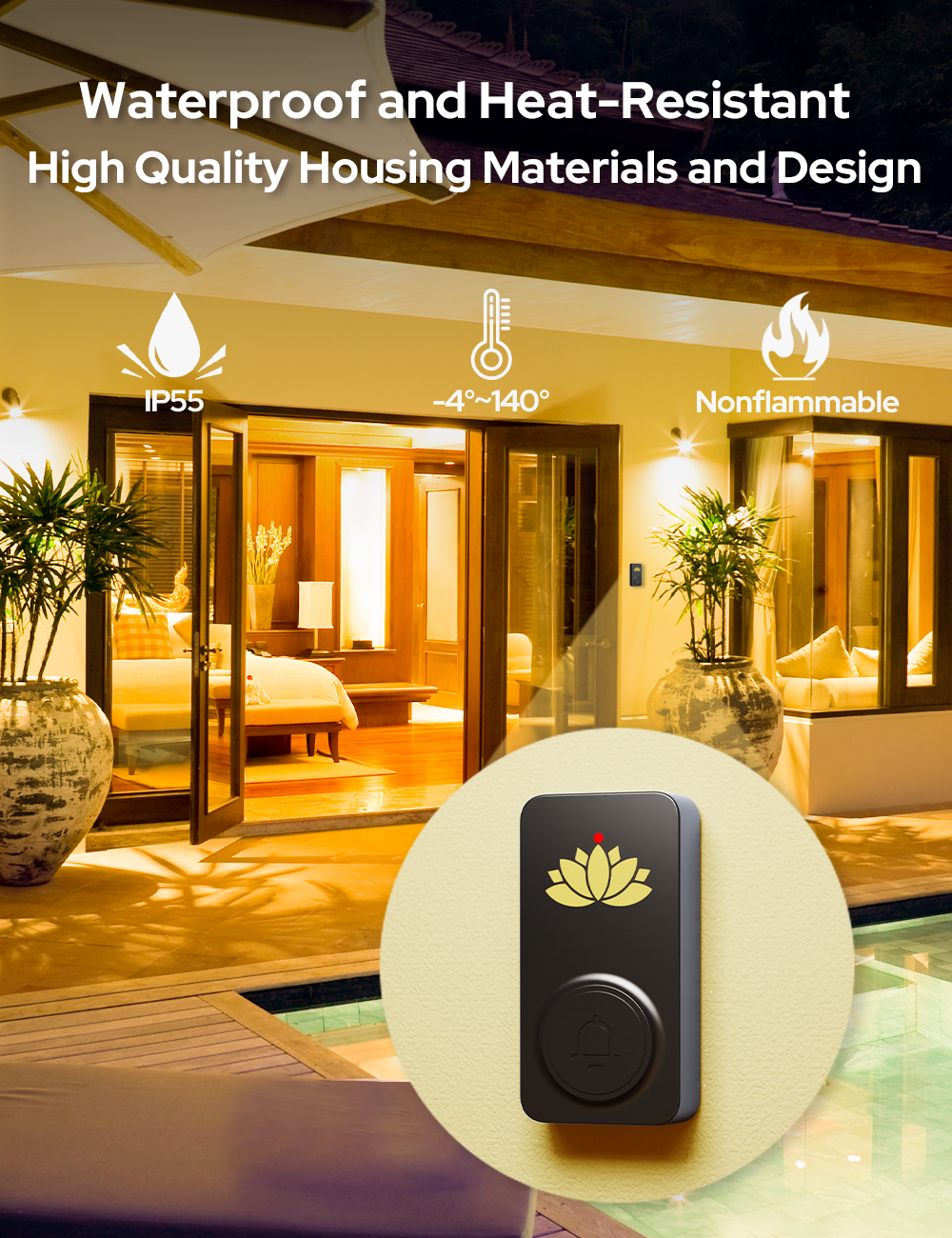 Smart Wireless Doorbell with Special Design (Ganesh Chaturthi)