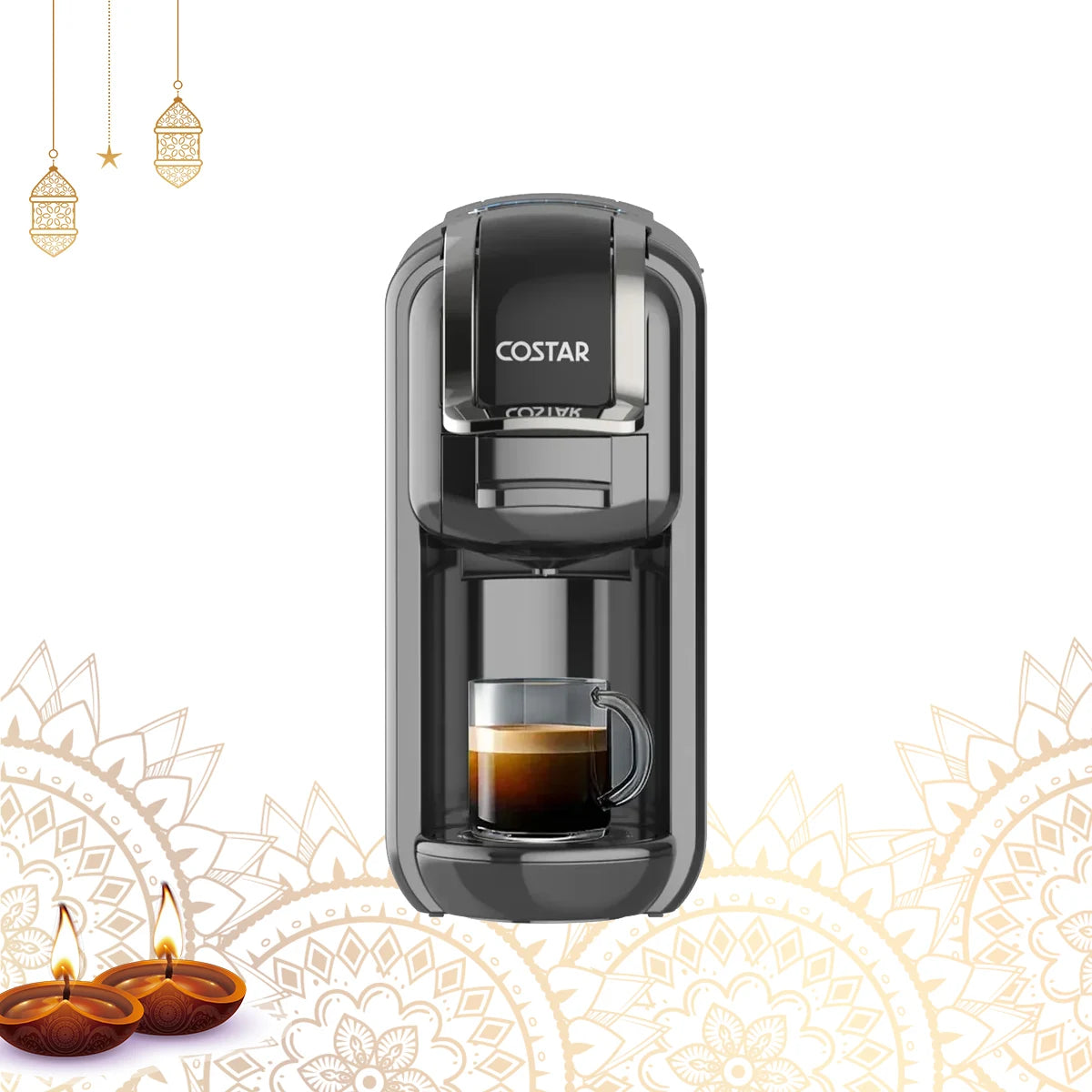Espresso Maker for Nespresso Capsule & Coffee Powder