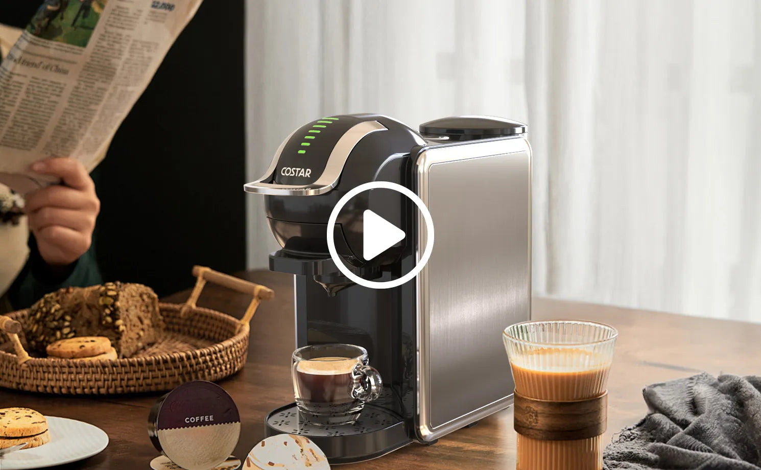 3-in-1 Espresso Coffee Machine