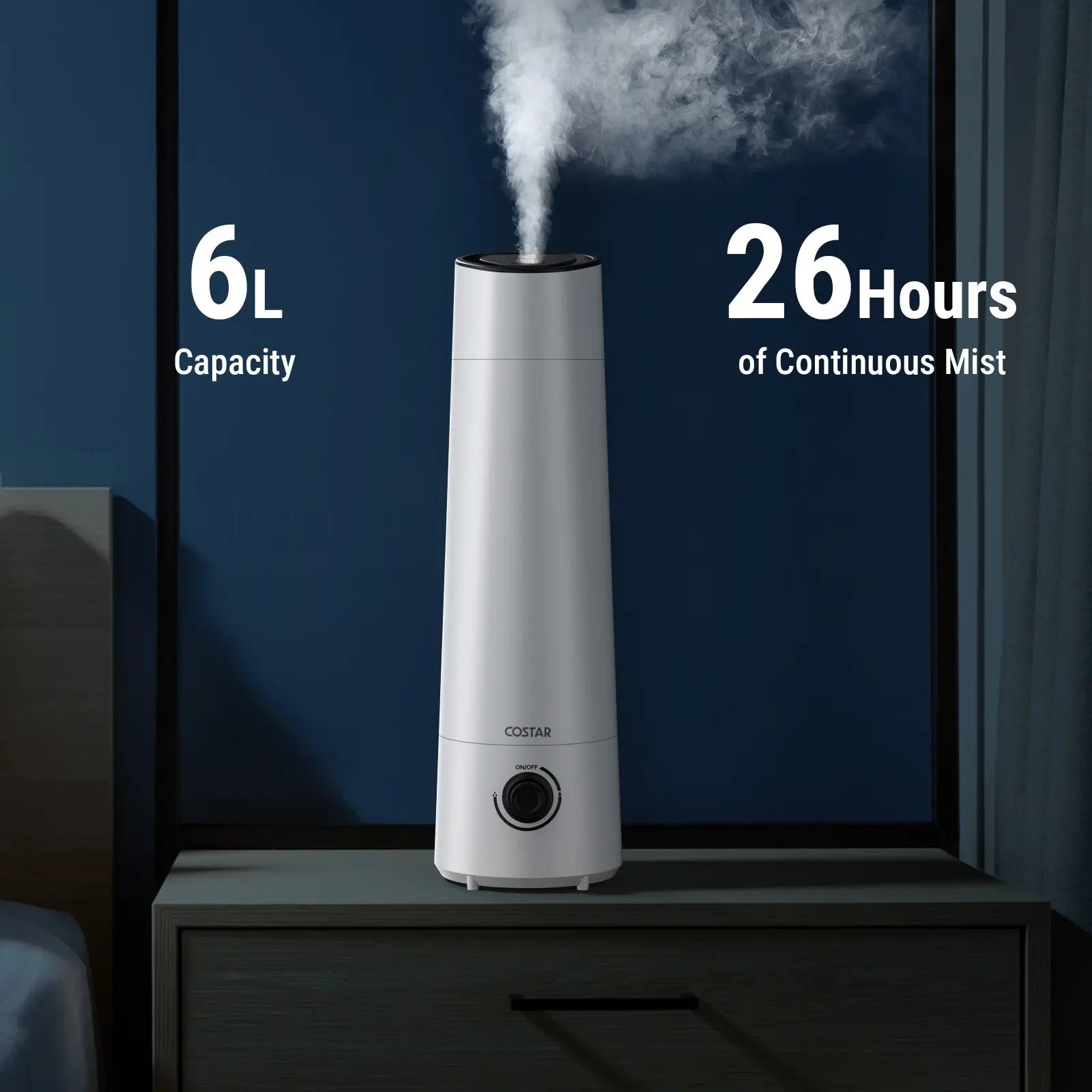 COSTAR 6L Cool Mist Ultrasonic Humidifier CZ01